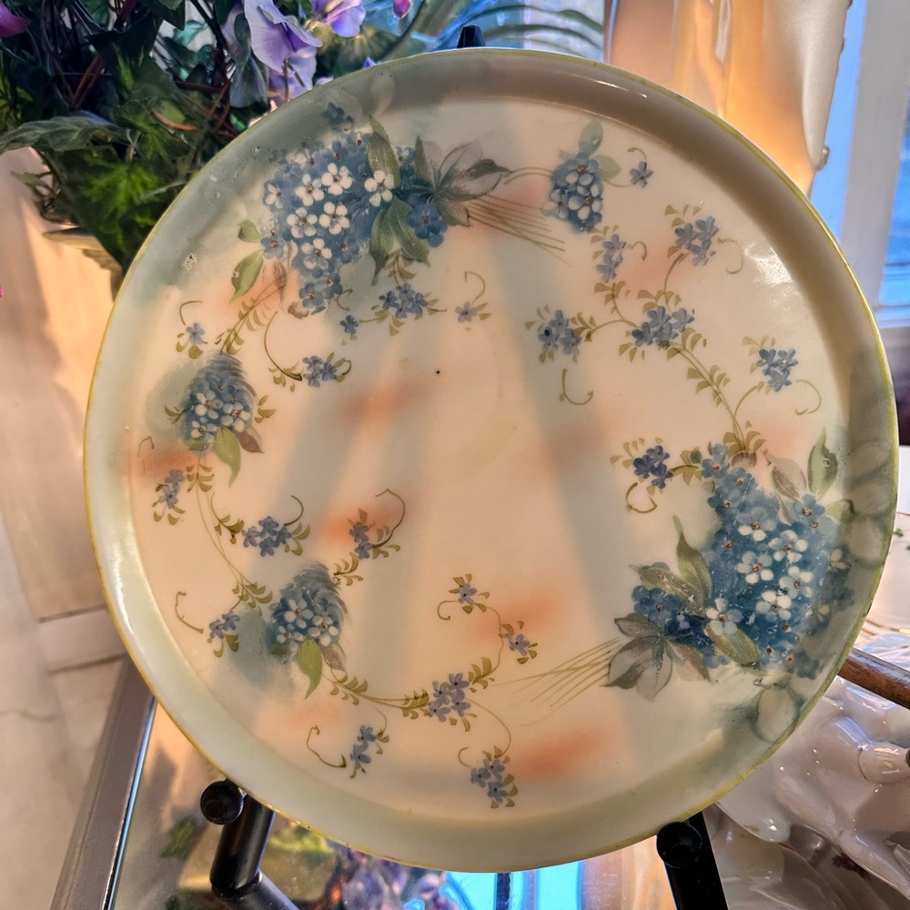 Lovely Antique Hand Painted Plate 9” - Picture 4 of 10